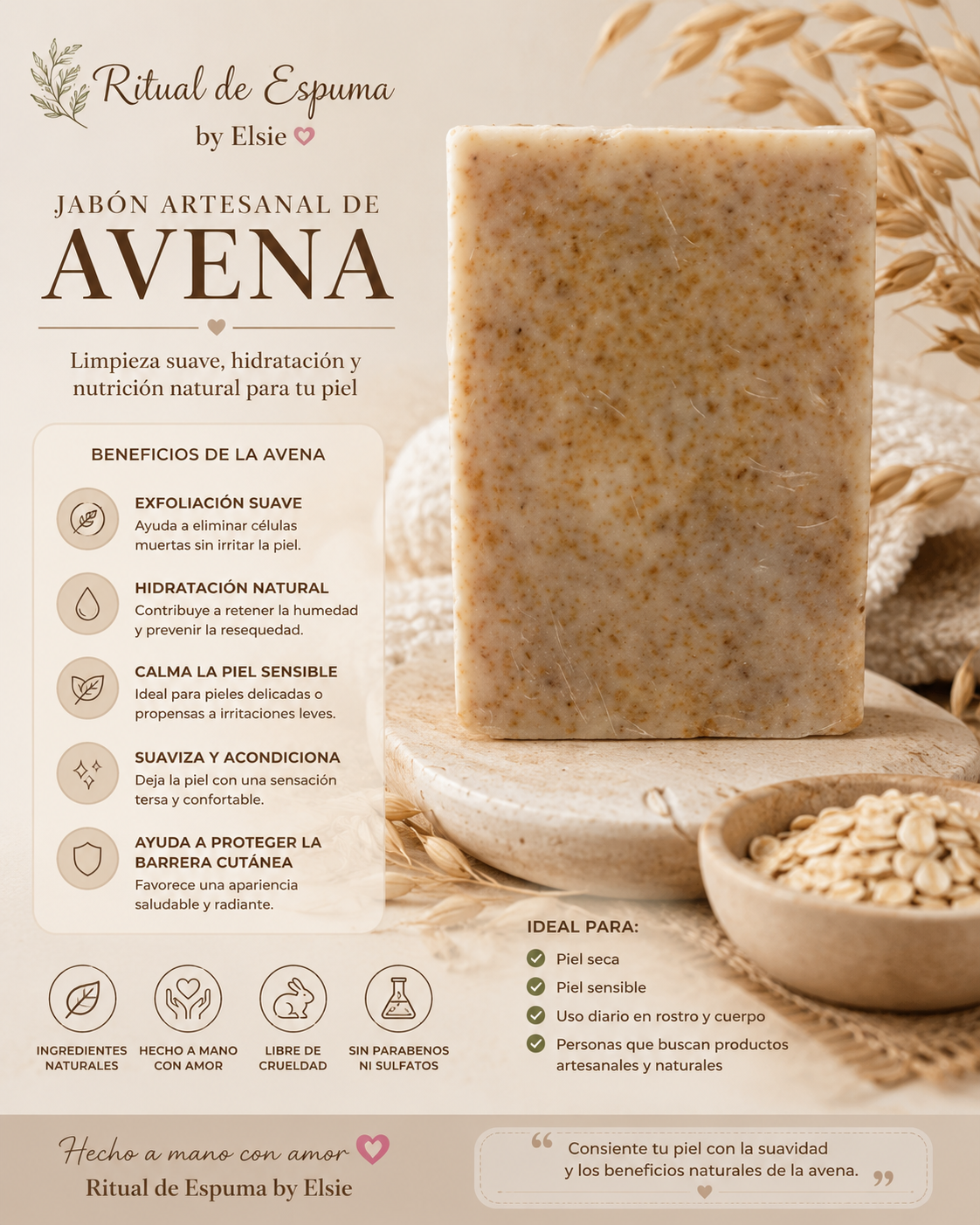 Jabón de Avena